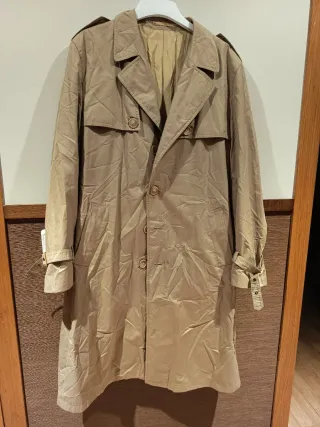 Gabardina mujer beige