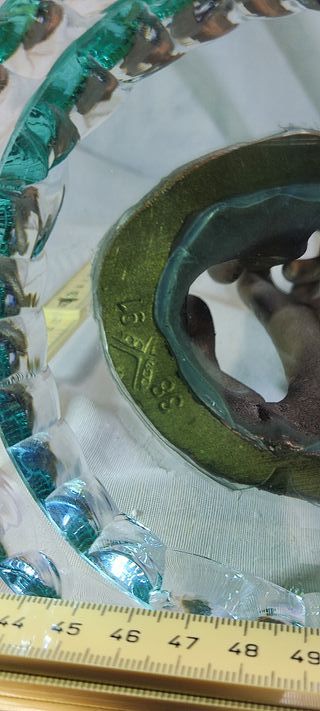 Scultura Astratta Family Bronzo e Vetro