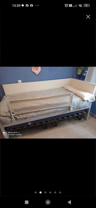 Barrera de seguridad para cama infantil
