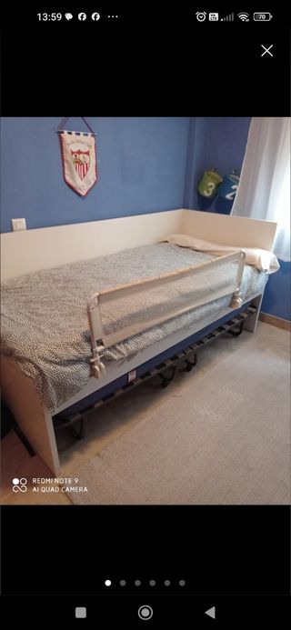 Barrera de seguridad para cama infantil