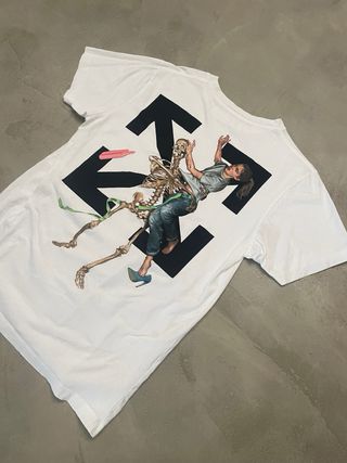 Off White Camiseta Blanca Wet Floor