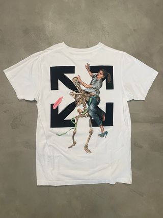 Off White Camiseta Blanca Wet Floor