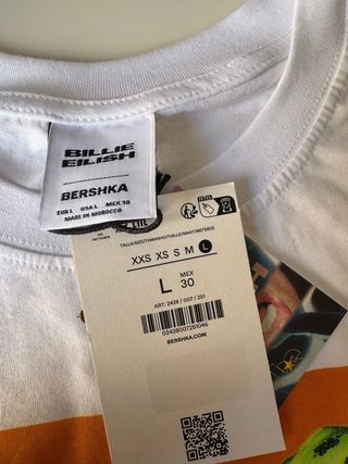 Camiseta Bershka Billie Eilish Talla L