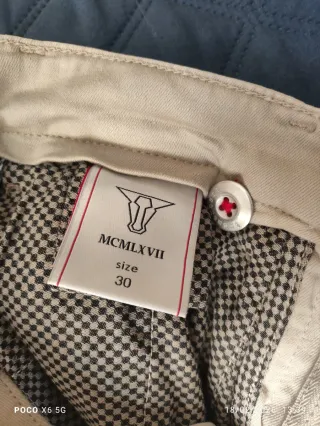 Pantalón chino Tramarossa beige talla italiana 30