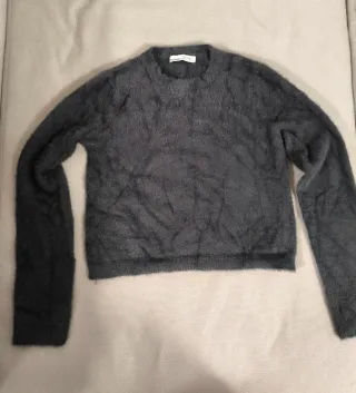 Jersey pelo suave Pull&Bear gris