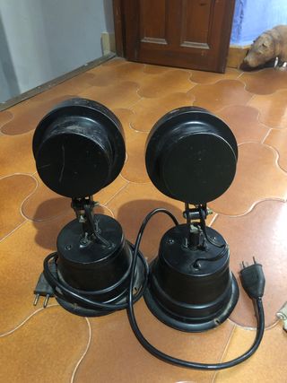 Luces rotativas antiguas para fiesta