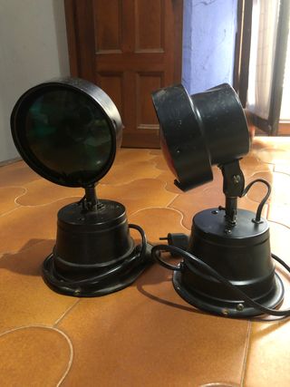Luces rotativas antiguas para fiesta