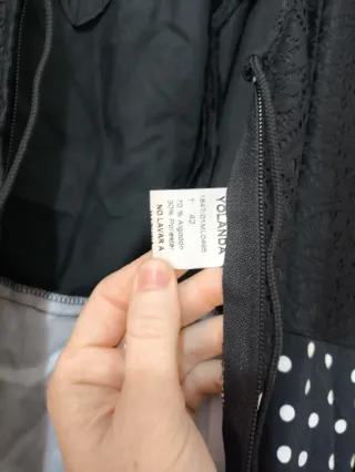 Traje de flamenca lunares negro y blanco