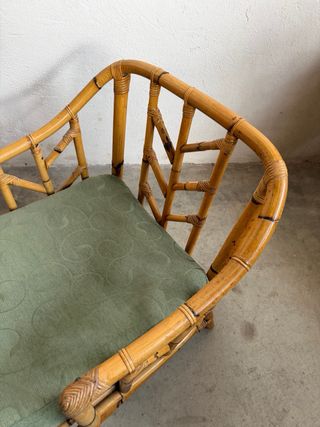 Coppia di poltrone in bambù Chippendale