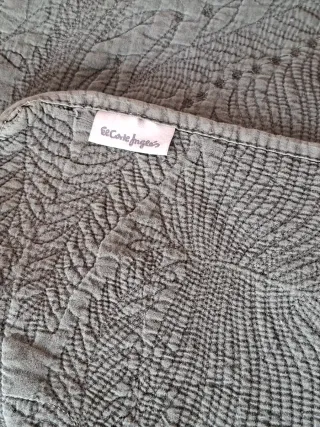 COLCHA EDREDÓN 190×270 VERDE MUSGO.