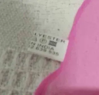 Mantoncillo gasa rosa flecos ligero