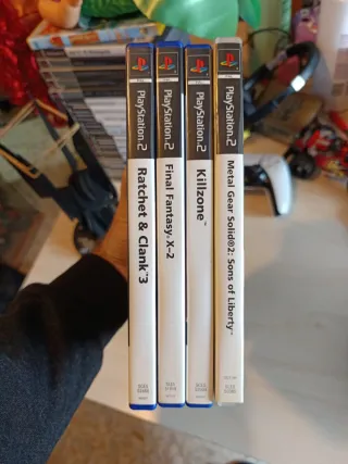 Lote 4 Juegos PS2: Ratchet, Killzone, MGS2, FF X-2