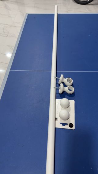 Barra de cortina blanca con accesorios – 204,5 cm