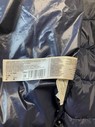 Cazadora azul entretiempo hombre