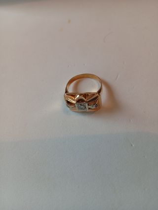 Anillo Oro 18kt con Diamantes