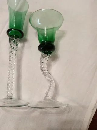 bicchierini vetro artistico anni 60/70