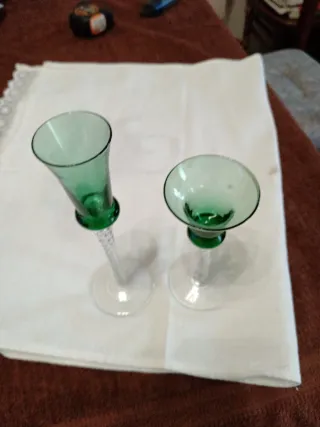 bicchierini vetro artistico anni 60/70