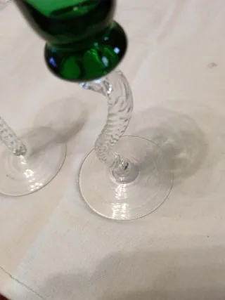 bicchierini vetro artistico anni 60/70