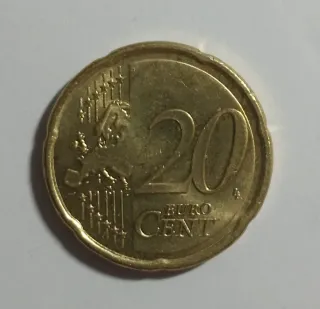 Moneta da 20 euro cent 2024 Croazia
