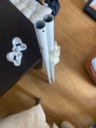 2 Barras armario IKEA KOMPLEMENT blanca 100cm