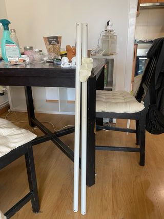 2 Barras armario IKEA KOMPLEMENT blanca 100cm