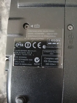 HP Portátil Plata y Negro