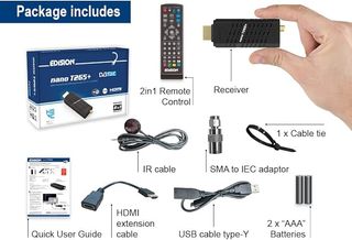 EDISION Nano T265+ Receptor HDMI DVB-T2/C