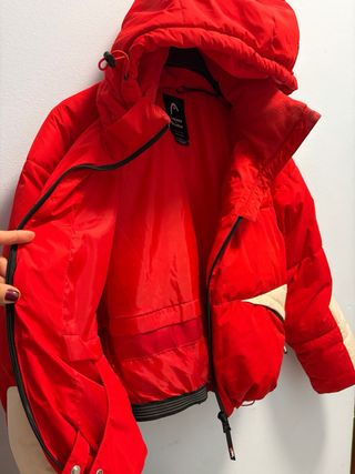 Chaqueta Head Roja y Beige Talla s