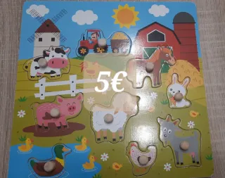 2 Puzzles de Madera Granja