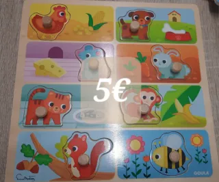 2 Puzzles de Madera Granja