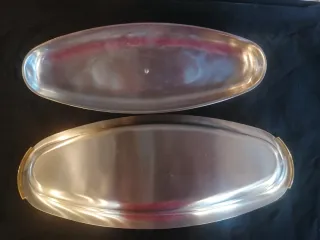 Vassoio da portata pesce con decorazioni