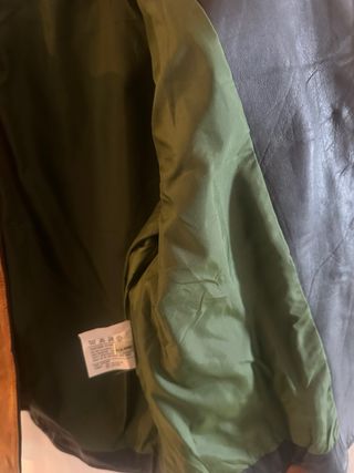 Giacca vera pelle scamosciata vintage