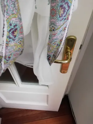 Vestido Zara blanco con estampado floral