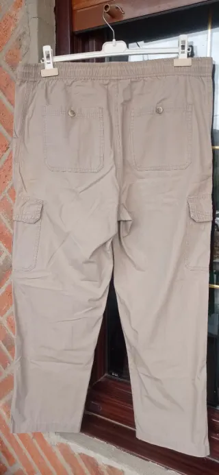 Pantalón cargo beige hombre talla 44