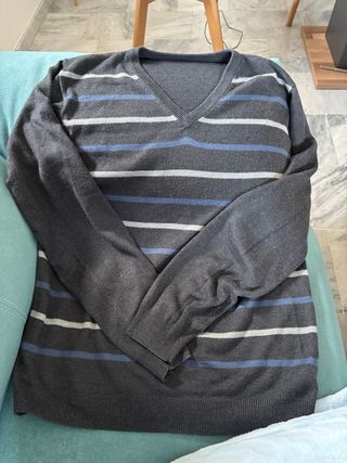 Jersey de pico con rayas