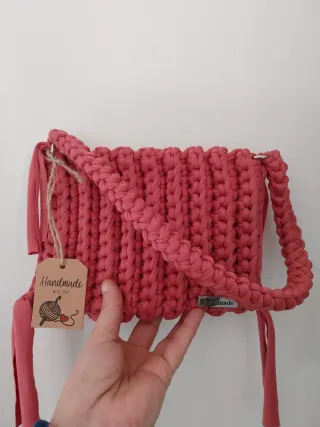 Borsa uncinetto rosa crochet