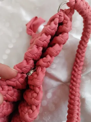 Borsa uncinetto rosa crochet