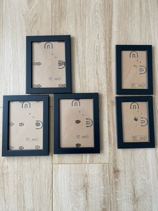 Conjunto 5 Marcos Fiskbo Ikea Negro