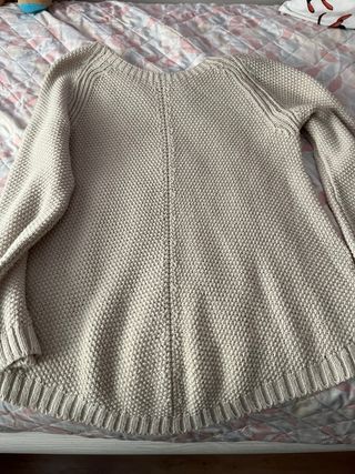 Jersey beige trenzado