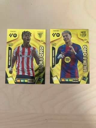 Balones oro Nico y Lamine Adrenalyn 2026