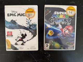 Pack 4Juegos Wii:Super Mario Galaxy 1&2,Mario fut.