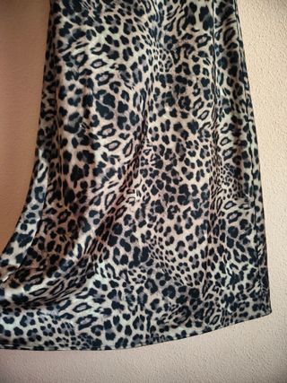 Falda larga estampado leopardo