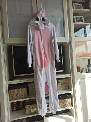Disfraz pijama UNICORNIO blanco T.10-12