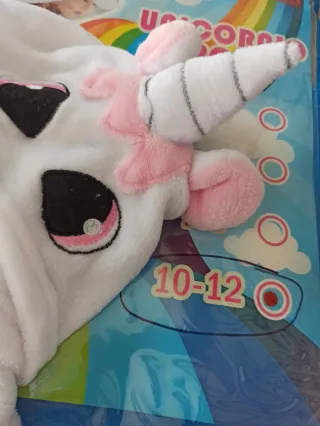 Disfraz pijama UNICORNIO blanco T.10-12
