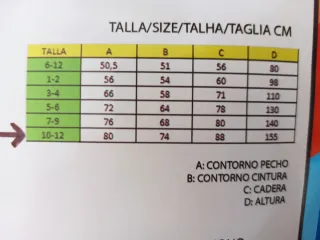 Disfraz pijama UNICORNIO blanco T.10-12