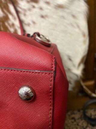 Bolso Michael Kors Piel Roja Safiana