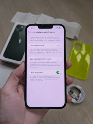 Apple iPhone 13 Verde 128GB Desbloqueado 87% bater