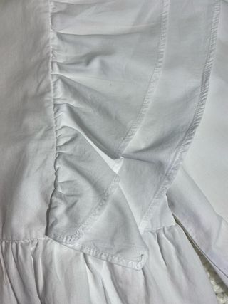 Blusa Zara Blanca Manga 3/4 Talla XS