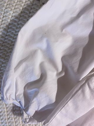 Blusa Zara Blanca Manga 3/4 Talla XS