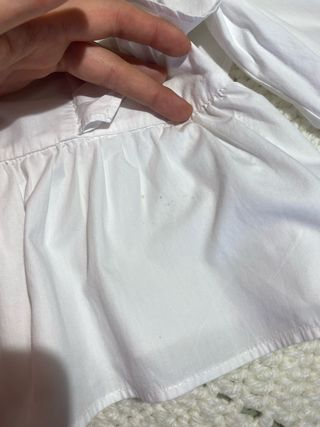 Blusa Zara Blanca Manga 3/4 Talla XS